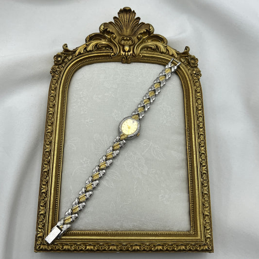 Helbros Two-Tone Watch with Champagne Dial