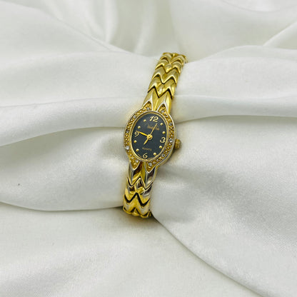 Diamanté Gold-Toned Watch