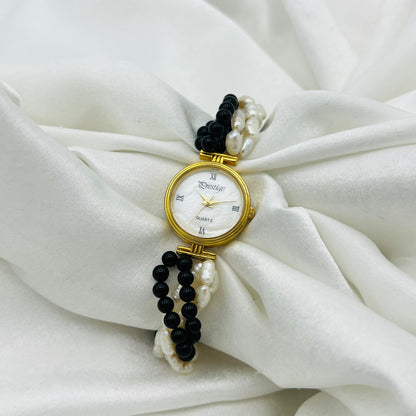 Black & Pearl Watch