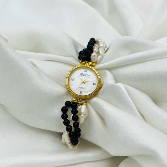 Black & Pearl Watch