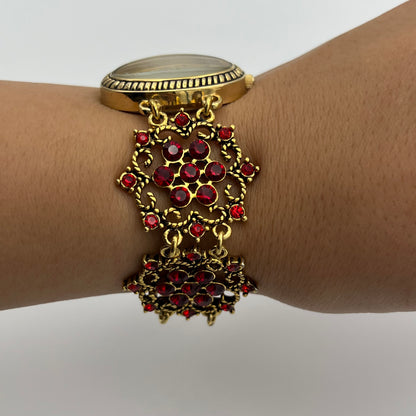 Intricate Red Detailed Watch