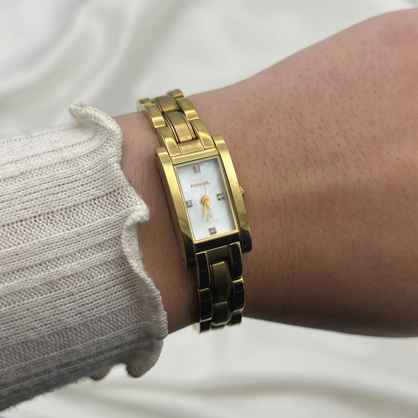 Fossil Gold Tone Watch with Mother of Pearl Dial