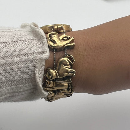RARE Cat Slide Charm Watch