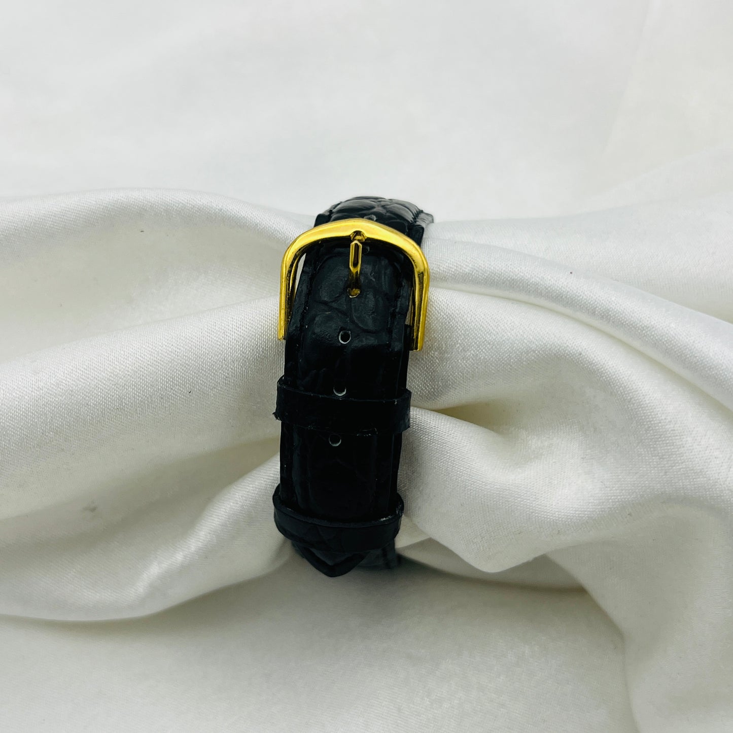 Timex Black Leather Watch