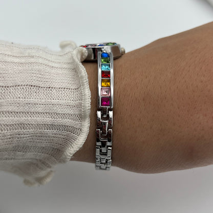Silver-Toned Bejeweled Watches
