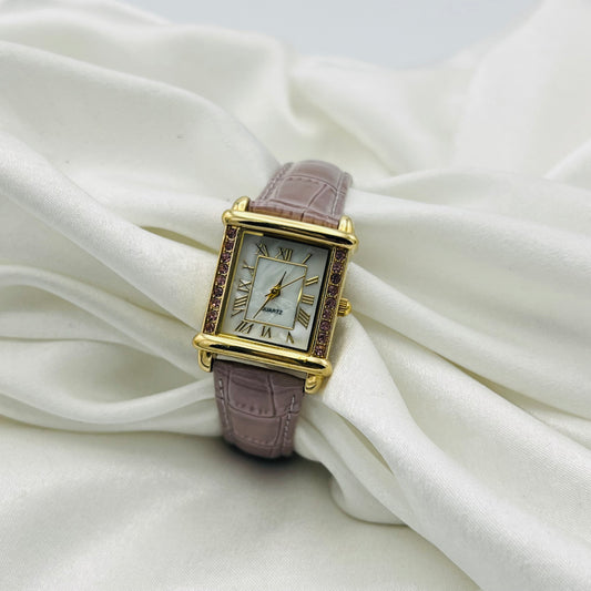 Purple Leather Watch