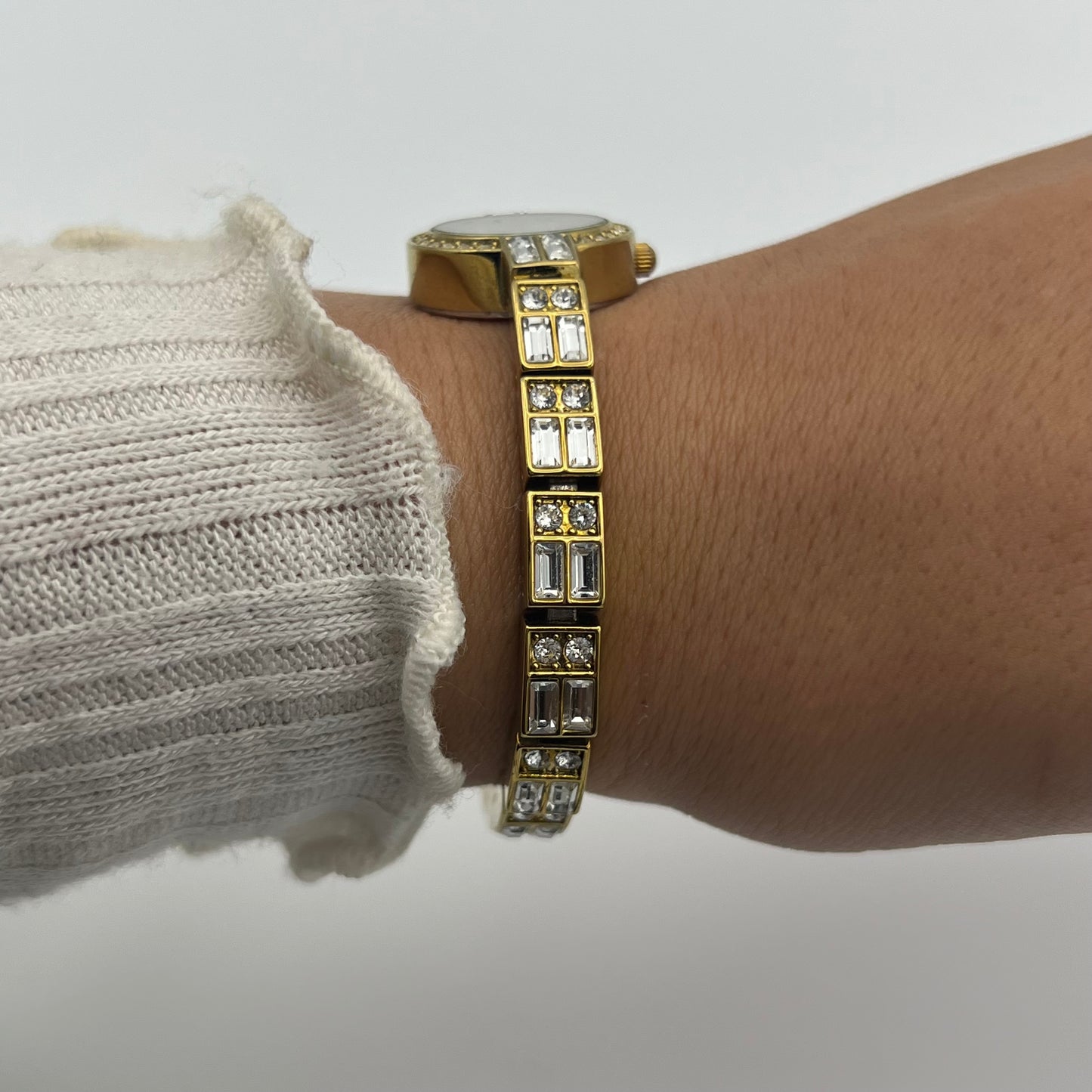 Baguette Gold-Toned Watch