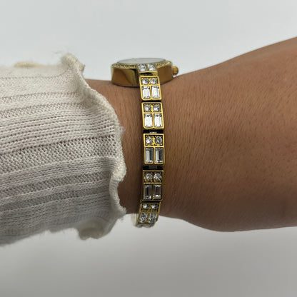 Baguette Gold-Toned Watch