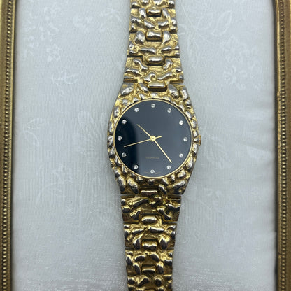 Gold-Tone Nugget Watch