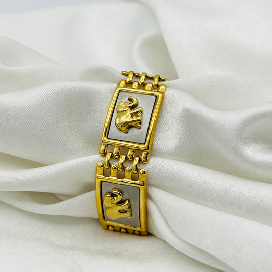 Two-Toned Elephant Bracelet