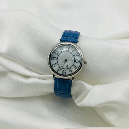 Blue Leather Watch