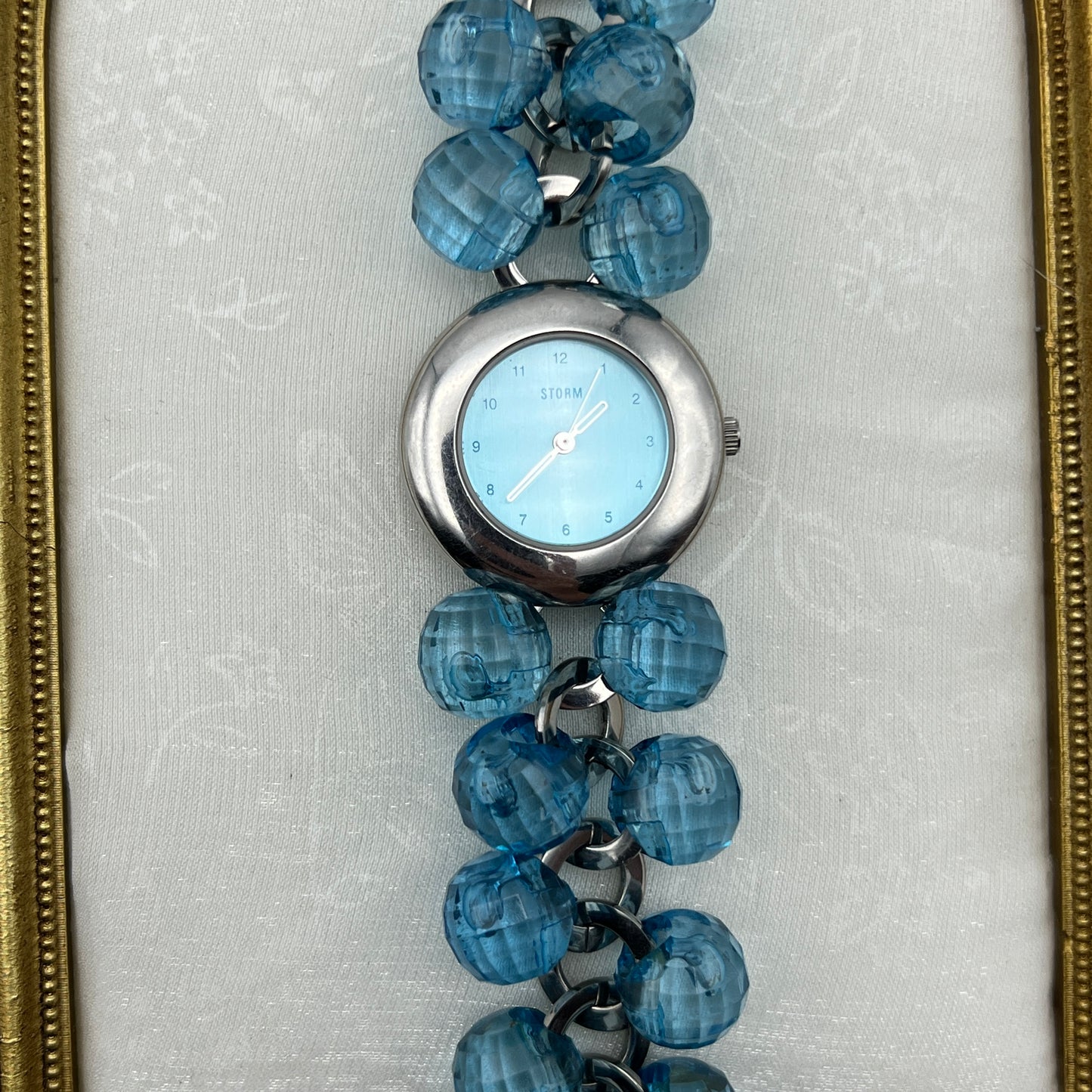 Cute Blue Silver-Tone Watch