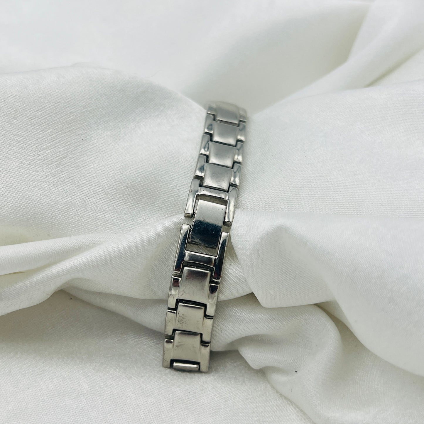 Silver-Toned Peek a Boo Watch
