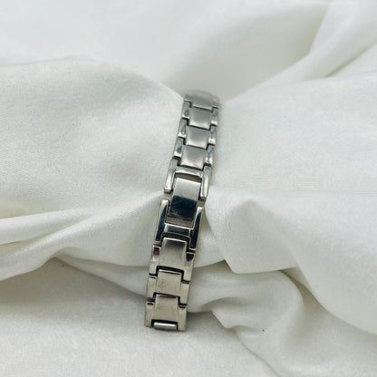 Silver-Toned Peek a Boo Watch