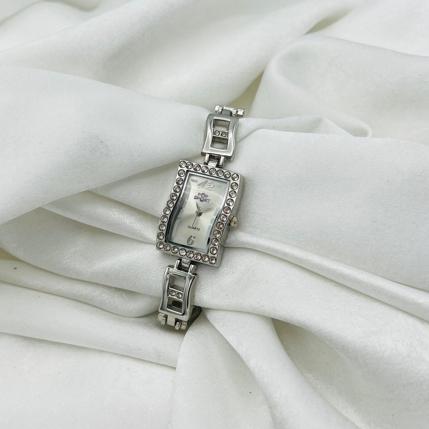 Diamanté Wavy Dial Watch