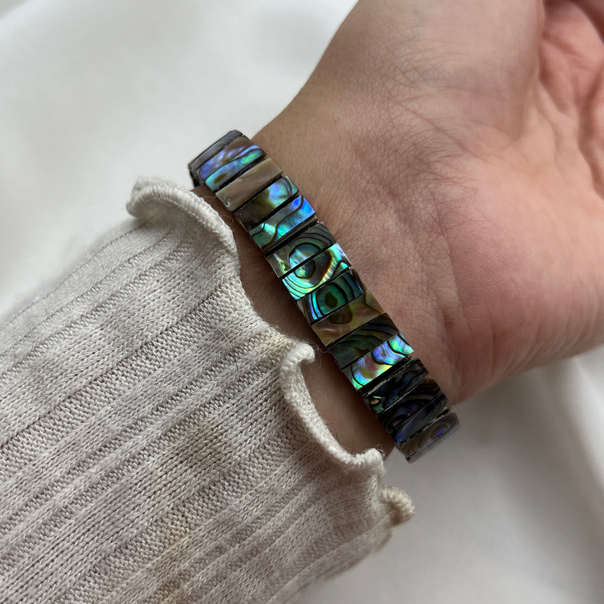 Gold-Tone Abalone Watch