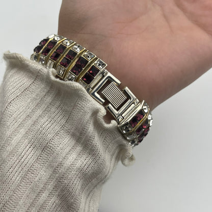 Purple Rhinestone Watch