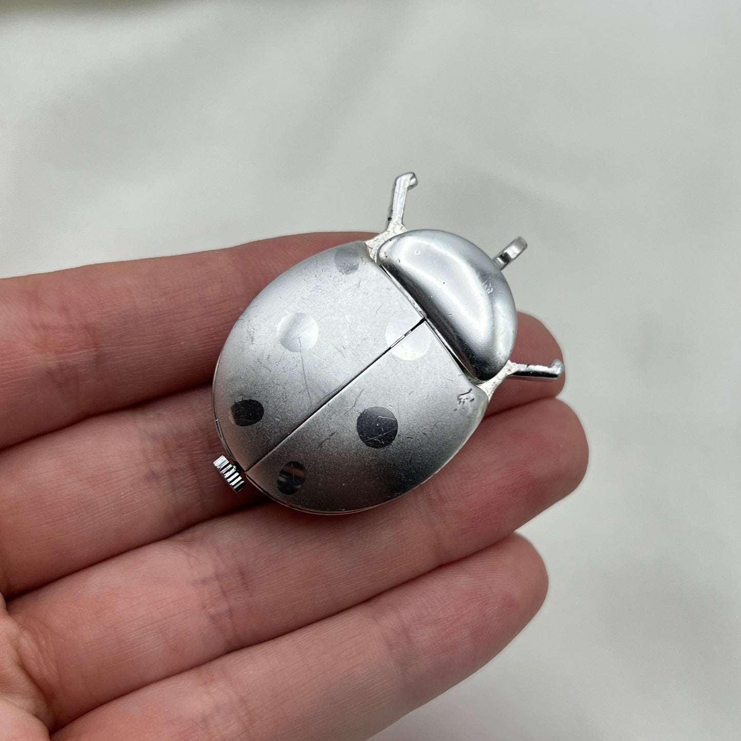 Silver Beetle Watch Pendant
