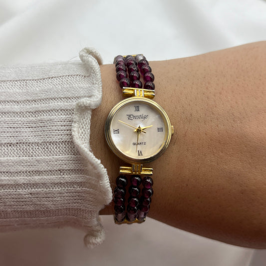 Multi-Colored Mother of Pearl Watch