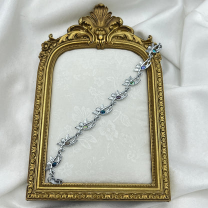 Silver-Tone Abalone Cherub Bracelet