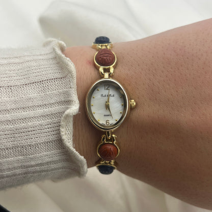 Scarab Gold-Toned Watch