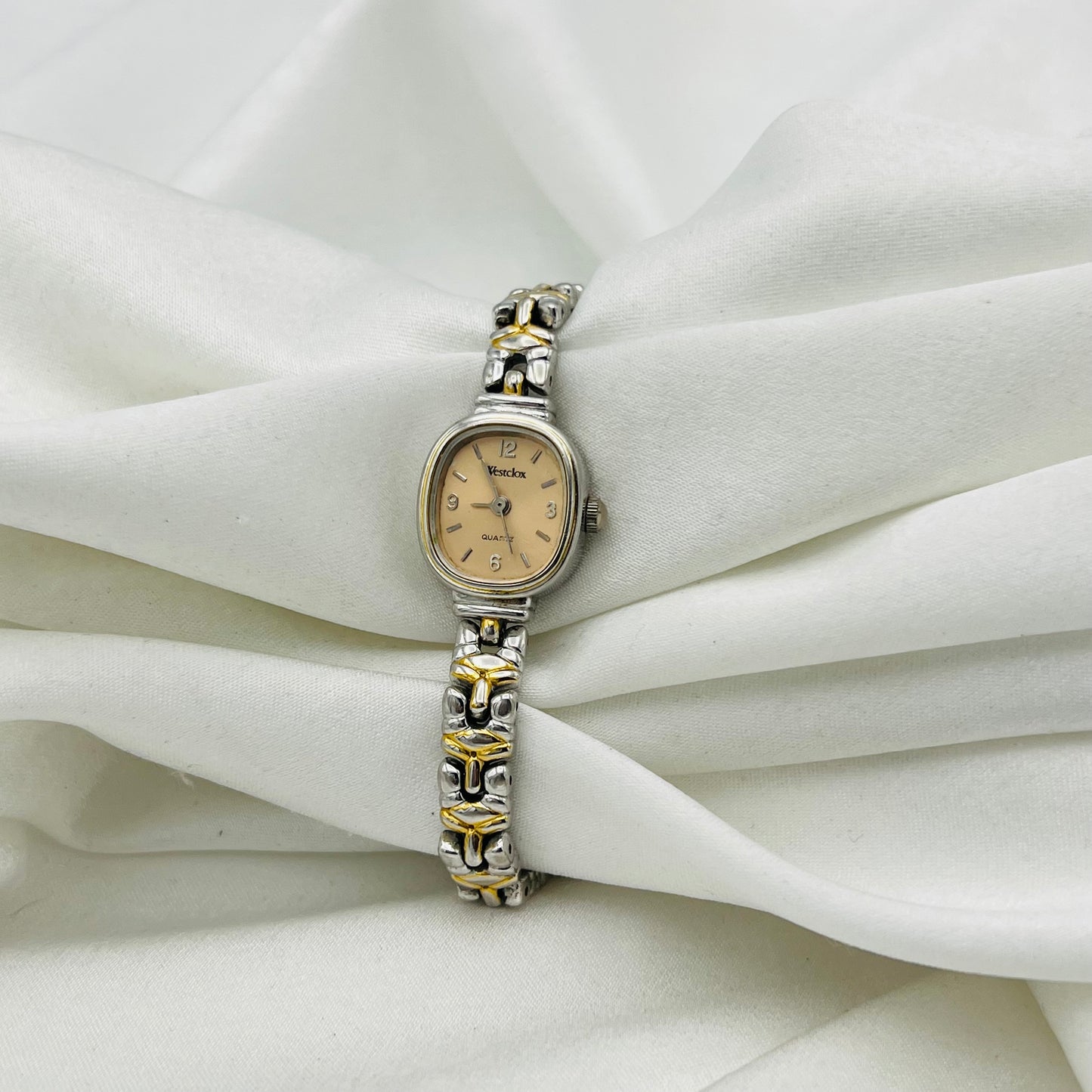 Dainty Apricot Dial Watch