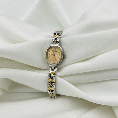 Dainty Apricot Dial Watch