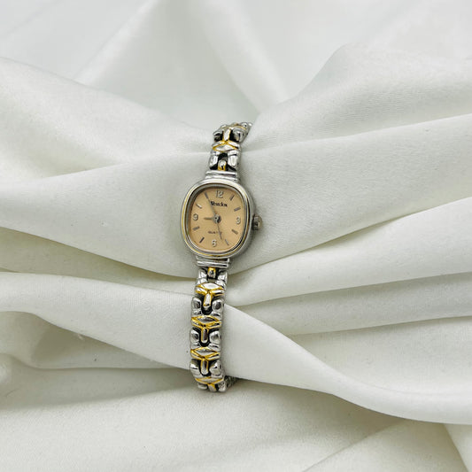 Dainty Apricot Dial Watch