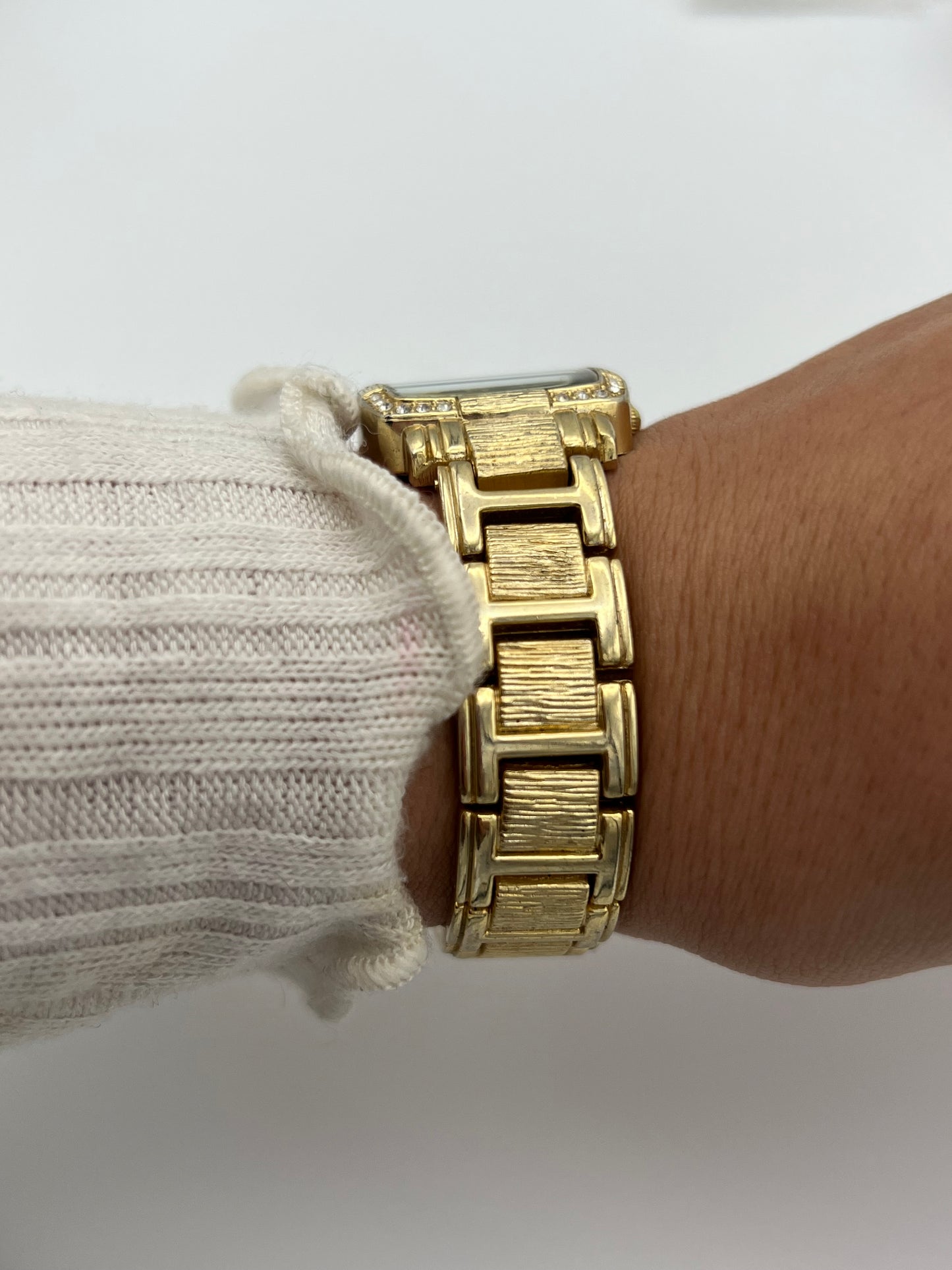 Gold-Toned Textured Watch