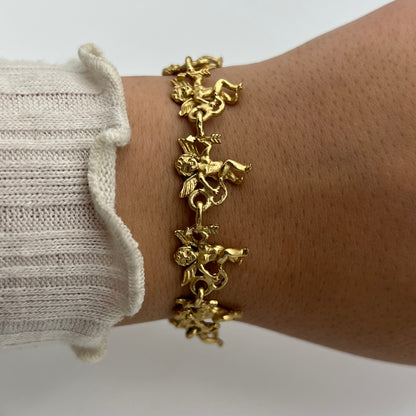 👼 Cherub Gold-Toned Bracelet