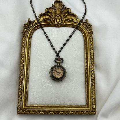 Flower Watch Pendant Neckalce