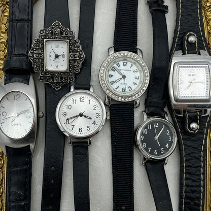 Black Leather Watches