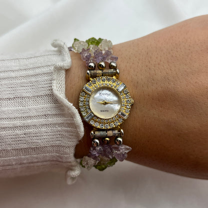 Multi-Strand Diamanté Baguette Watch