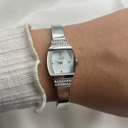 Diamanté Silver-Tone Watch