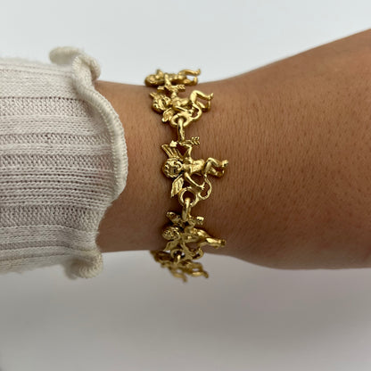 👼 Cherub Gold-Toned Bracelet