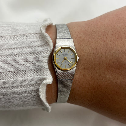 Dainty Two-Toned Citizen Watch