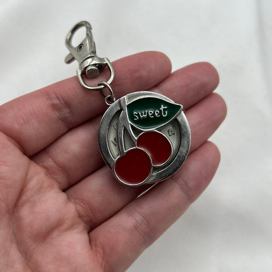 Cherry Peak-a-boo Keychain Watch
