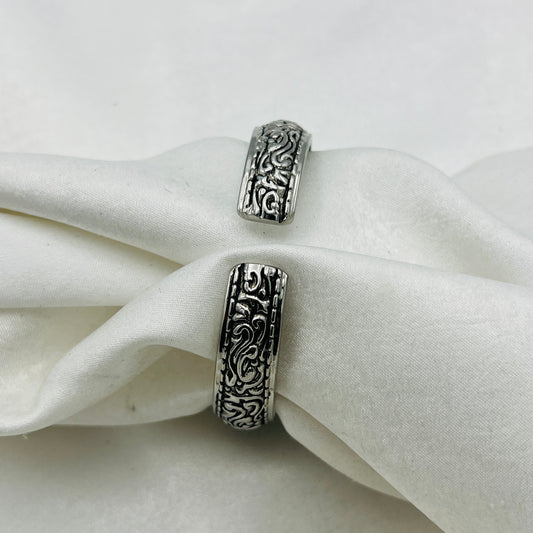 Intricate Two-Toned Watch with Mother of Pearl Dial