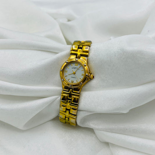 Gold Round Face Watch