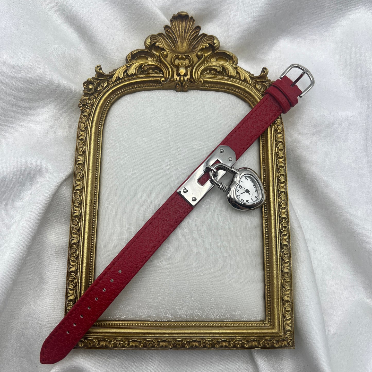 RARE Heart Lock Watch Similar to the Hermes Lock Watch Price: ~$1,000