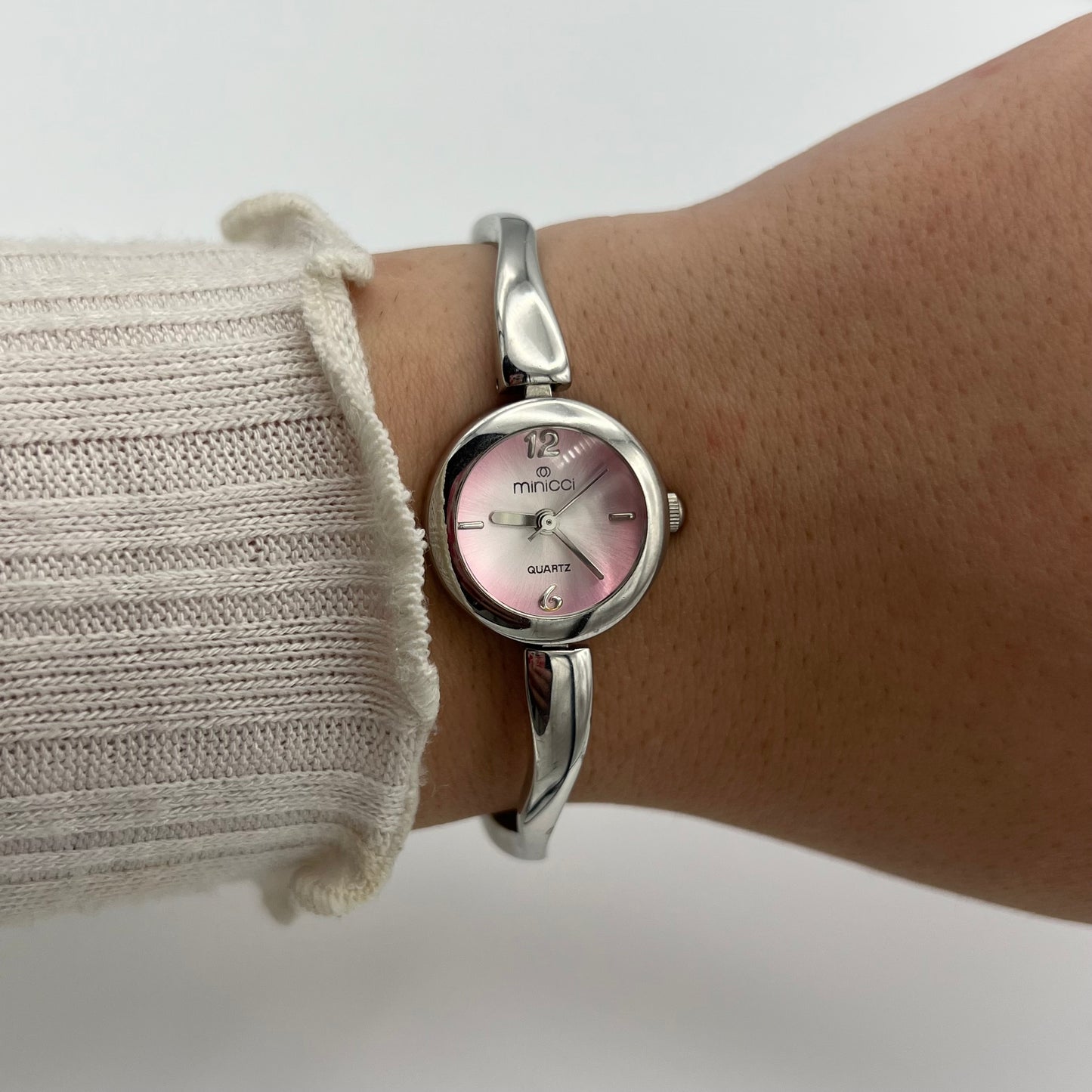 Baby Pink Dial Watch