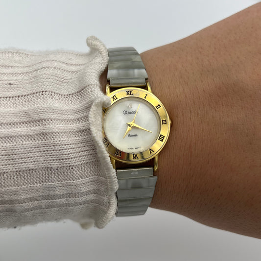 Gold-Toned Shell Watch