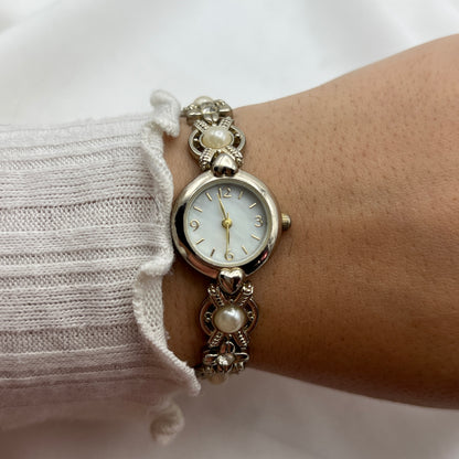 Heart & Pearl Geometric Watch