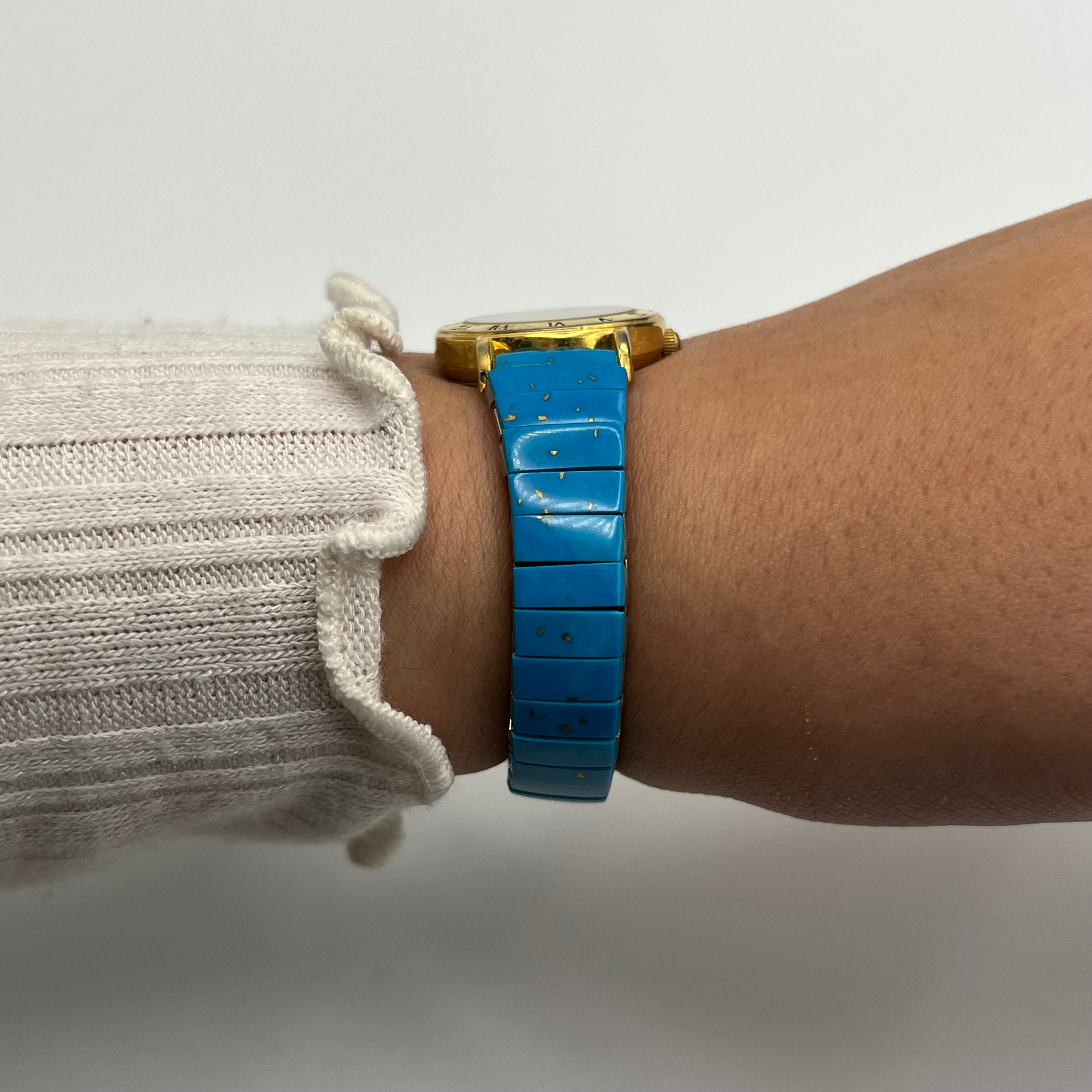 💙🩵 Aqua Blue Strap Watch