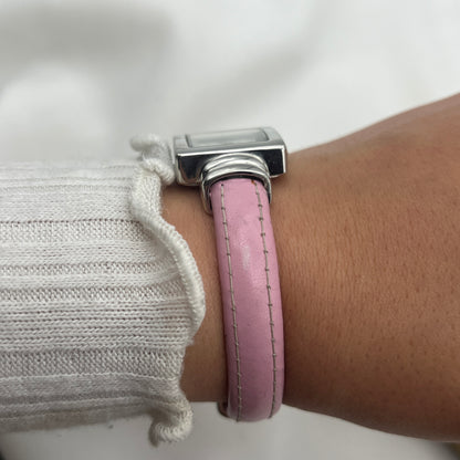 Gruen Pink Leather Bangle Watch