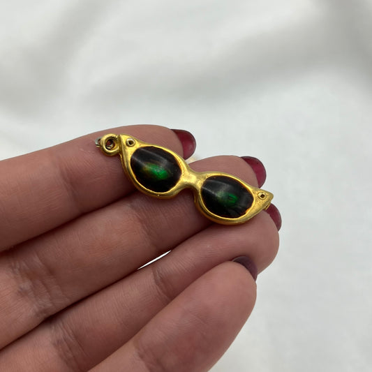 Gold-Toned Sunglasses Charm