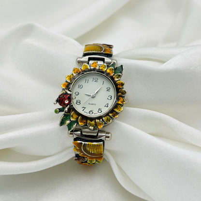 Sunflower & Ladybug Watch