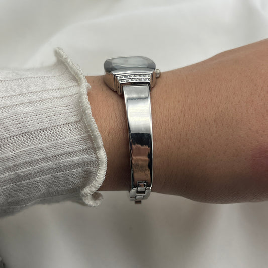 Diamanté Silver-Tone Watch