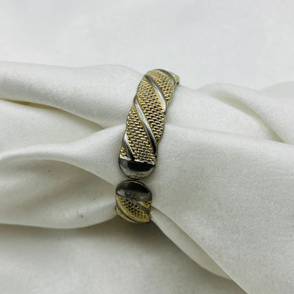 Two-Toned Twist Detailed Watch