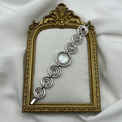 RARE Diamanté Accents Anne Klein Watch with Mother of Pearl Dial